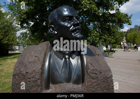 Lenin in Muzeum Park of Moscow, Russia Stock Photo