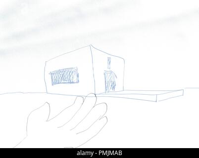 Architecture Illustration Hand Drawn Images Stock Photo