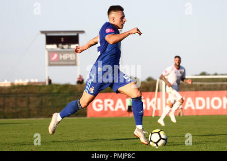 Velika Gorica, Croatia - 15th, September 2018 : First football Croatian league Hrvatski Telekom, game between Hnk Gorica and Dinamo on Gorica stadium. Stock Photo