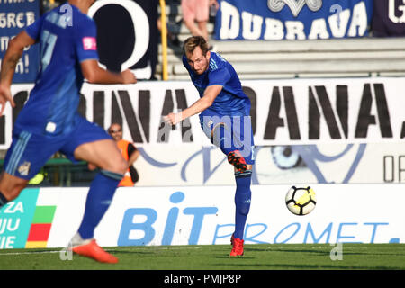 Velika Gorica, Croatia - 15th, September 2018 : First football Croatian league Hrvatski Telekom, game between Hnk Gorica and Dinamo on Gorica stadium. Stock Photo