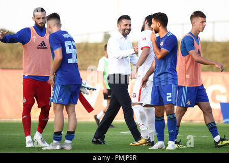 Velika Gorica, Croatia - 15th, September 2018 : First football Croatian league Hrvatski Telekom, game between Hnk Gorica and Dinamo on Gorica stadium. Stock Photo