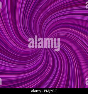 Purple abstract hypnotic spiral ray stripe background Stock Vector