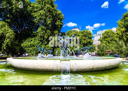 The Joy of Life Fountain (1963) by T. B. Huxley-Jones in Hyde Park, London, UK Stock Photo