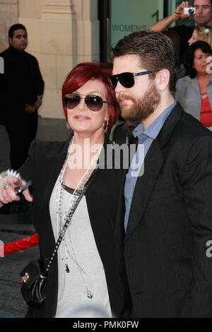 Sharon Osbourne and son Jack Osbourne at the Premiere of Touchstone Pictures' 'Gnomeo and Juliet'. Arrivals held at the El Capitan Theatre in Hollywood, CA, January 23, 2011.  Photo by Joe Martinez / PictureLux Stock Photo