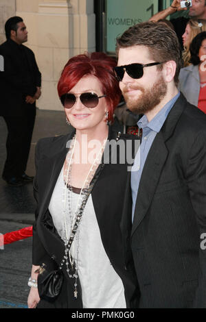 Sharon Osbourne and son Jack Osbourne at the Premiere of Touchstone Pictures' 'Gnomeo and Juliet'. Arrivals held at the El Capitan Theatre in Hollywood, CA, January 23, 2011.  Photo by Joe Martinez / PictureLux Stock Photo