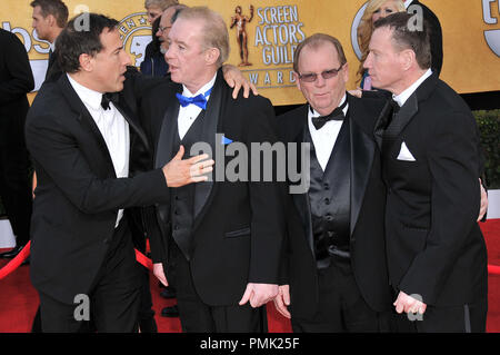 David O. Russell, Dicky Eklund & Guests at The 17th Annual Screen Actors Guild Awards - Arrivals held at the Shrine Auditorium in Los Angeles, CA on Sunday, January 30, 2011. Photo by PRPP Pacific Rim Photo Press / PictureLux Stock Photo