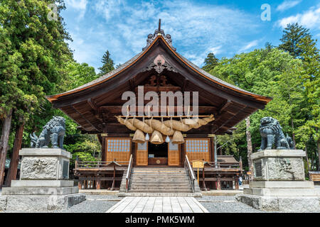 Suwa Taisha(Grand Shrine) Shimosha Akimiya, in Japan Stock Photo