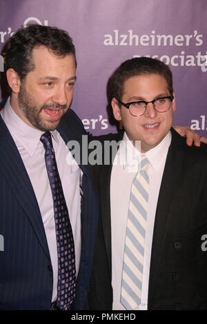 Jonah Hill, Judd Apatow 03/16/11, 19th Annual Alzheimer's Benefit 'A Night at Sardi's' @ Beverly Hilton Hotel, Beverly Hills, Photo by Izumi Hasegawa /www.HollywoodNewsWire.net / PictureLux Stock Photo