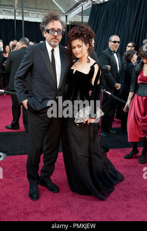 Helena Bonham Carter, Oscar-nominee for Performance by an Actress in a Supporting Role, and Tim Burton arrive for the 83rd Annual Academy Awards at the Kodak Theatre in Hollywood, CA February 27, 2011.  File Reference # 30871 335  For Editorial Use Only -  All Rights Reserved Stock Photo
