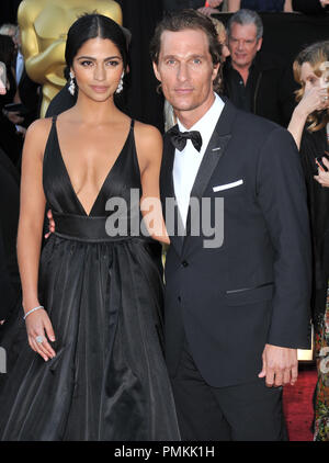 Matthew McConaughey and Camila Alves at The 83rd Annual Academy Awards - Arrivals held at the Kodak Theater in Hollywood, CA. The event took place on Sunday, February 27, 2011. Photo by PRPP Pacific Rim Photo Press / PictureLux  File Reference # 30871 559  For Editorial Use Only -  All Rights Reserved Stock Photo