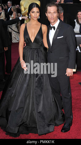 Matthew McConaughey and Camila Alves at The 83rd Annual Academy Awards - Arrivals held at the Kodak Theater in Hollywood, CA. The event took place on Sunday, February 27, 2011. Photo by PRPP Pacific Rim Photo Press / PictureLux  File Reference # 30871 560  For Editorial Use Only -  All Rights Reserved Stock Photo