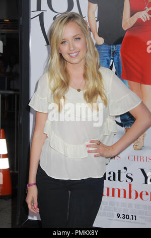 Megan Park, 09/19/2011, 'What's Your Number', Premiere, Regency Village Theater, Westwood, Photo by Izumi Hasegawa/ HollywoodNewsWire.net/ PictureLux Stock Photo