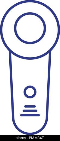 Thin line medical device icon - Linear style vector icon blue Stock Vector