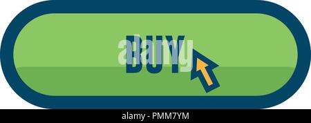 Linear colorful buy button icon vector Stock Vector