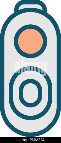 Line art mix colorful mobile camera icon vector Stock Vector