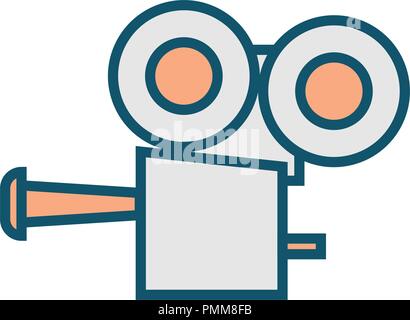 Video mix colorful camera icon vector Stock Vector