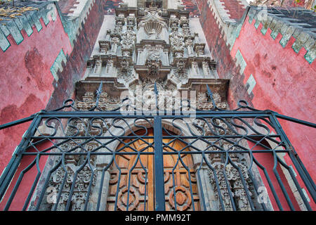 Scenic old churches in Zocalo, Mexico City Stock Photo