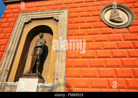 Scenic old churches in Zocalo, Mexico City Stock Photo