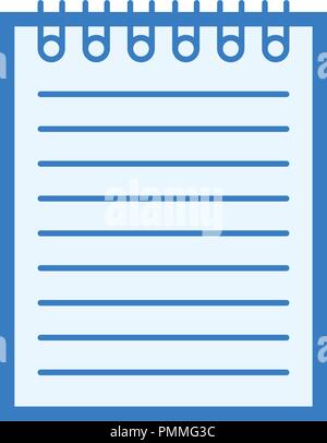 Notepad icon symbol on the blue-green abstract background with shadow ...