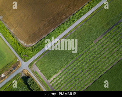 Aerial Phography of Hokkaido, Japan Stock Photo