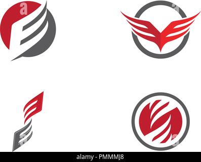 falcon eagle icon Template design illustration Stock Vector