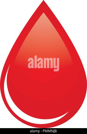 Blood drop donor vector illustration Stock Vector