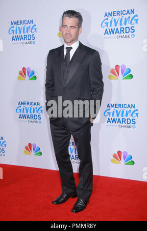 Colin Farrell 12/09/2011 'American Giving Awards' held at the Dorothy Chandler Pavilion in Los Angeles, CA  Photo by Izumi Hasegawa / HollywoodNewsWire.net/ PictureLux Stock Photo