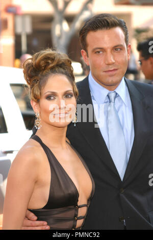 Jennifer Lopez and Ben Affleck 07/27/2003 GIGLI @ Mann National Theatre, Westwood Photo by Izumi Hasegawa/ HollywoodNewsWire.net/ PictureLux File Reference # 31222 004HNW  For Editorial Use Only -  All Rights Reserved Stock Photo