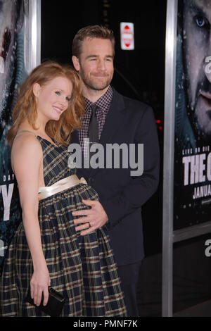 James Van Der Beek, Kimberly Brook 01/11/2012 'The Grey' Premiere held at the Regal Cinemas LA Live in Los Angeles, CA Photo by Izumi Hasegawa / HollywoodNewsWire.net Stock Photo