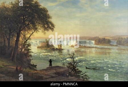 Bierstadt Albert The Falls of St. Anthony. Stock Photo