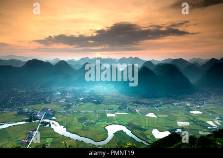 Mountain in Bac Son district Lang Son Province, Vietnam Stock Photo