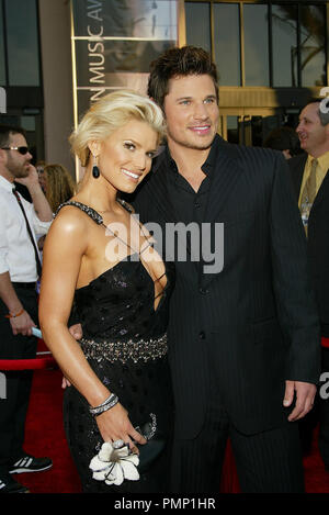 Jessica Simpson And Nick Lachey At The 2004 Reef Check Annual Benefit,  September 30, 2004 In Santa Monica. (Photo By J. Emilio FloresEverett  Collection) Celebrity (16 x 20) 