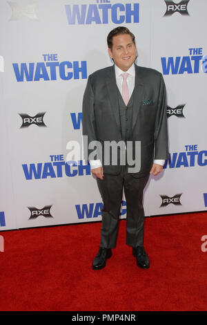 Jonah Hill at the Premiere of 20th Century Fox's 'The Watch'. Arrivals  held at Grauman's Chinese Theatre in Hollywood, CA, July 23, 2012. Photo by Joe Martinez / PictureLux Stock Photo