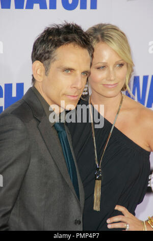 Ben Stiller and Christine Taylor at the Premiere of 20th Century Fox's 'The Watch'. Arrivals  held at Grauman's Chinese Theatre in Hollywood, CA, July 23, 2012. Photo by Joe Martinez / PictureLux Stock Photo