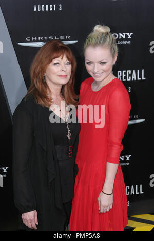 Frances Fisher and daughter Francesca Eastwood at the Los Angeles premiere of Columbia Pictures 'Total Recall'. Arrivals held at the Grauman's Chinese Theater in Hollywood, CA, August 1, 2012. Photo by: Richard Chavez / PictureLux Stock Photo