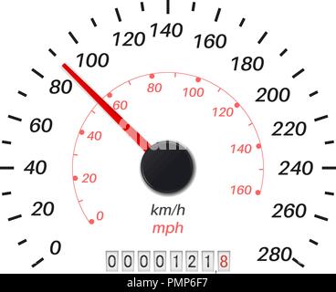 Speedometer scale Stock Vector