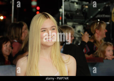 Elle Fanning at the World Premiere of Summit Entertainment's 'The Twilight Saga: Breaking Dawn Part 2'. Arrivals held at Nokia Theater L.A. Live in Los Angeles, CA, November 12, 2012. Photo by Joe Martinez / PictureLux Stock Photo