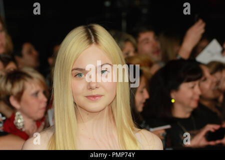 Elle Fanning at the World Premiere of Summit Entertainment's 'The Twilight Saga: Breaking Dawn Part 2'. Arrivals held at Nokia Theater L.A. Live in Los Angeles, CA, November 12, 2012. Photo by Joe Martinez / PictureLux Stock Photo