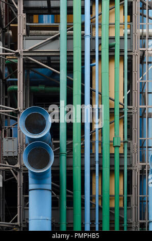 Views of the Centre Pompidou Stock Photo