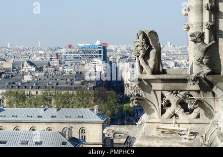 Views of the Centre Pompidou Stock Photo