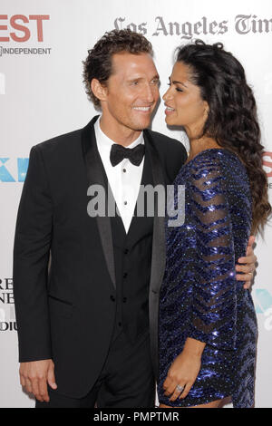 Matthew McConaughey and Camila McConaughey at the World Premiere of Warner Bros Pictures 'Magic Mike'  as the closing night gala of the 2012 Los Angeles Film Festival.. Arrivals held at Regal Cinemas L.A. Live in Los Angeles, CA, June 24, 2012. Photo by Joe Martinez / PictureLux Stock Photo