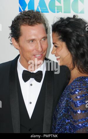 Matthew McConaughey and Camila McConaughey at the World Premiere of Warner Bros Pictures 'Magic Mike'  as the closing night gala of the 2012 Los Angeles Film Festival.. Arrivals held at Regal Cinemas L.A. Live in Los Angeles, CA, June 24, 2012. Photo by Joe Martinez / PictureLux Stock Photo