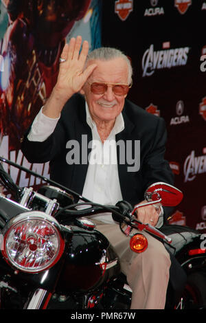 Stan Lee at the World Premiere of 'Marvel's The Avengers'. Arrivals held at El Capitan Theatre in Hollywood, CA, April 11, 2012. Photo by Joe Martinez / PictureLux Stock Photo
