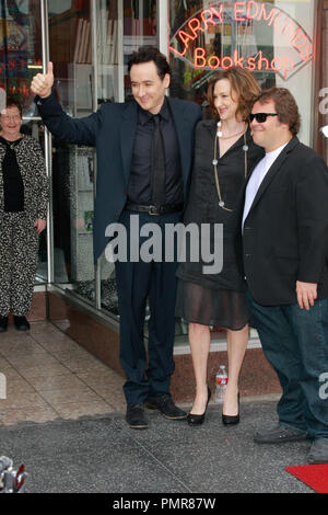 John Cusack, Joan Cusack and Jack Black at the Hollywood Chamber of Commerce ceremony to honor him with a star on the Hollywood Walk of Fame in Hollywood, CA, April 24, 2012. Photo by Joe Martinez / PictureLux Stock Photo