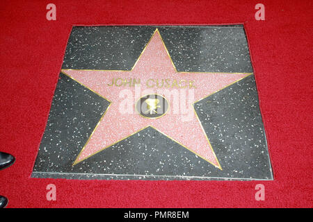 John Cusack's Star on the Hollywood Walk of Fame in Hollywood, CA, April 24, 2012.  Photo by Joe Martinez / PictureLux Stock Photo