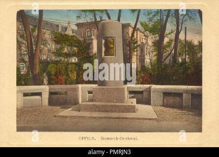 Bismarck-Denkmal in Oppeln. Stock Photo