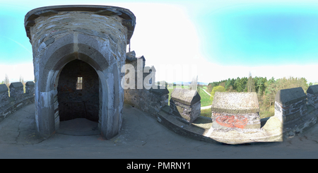 360 degree panoramic view of -Wetzlar- Bismarckturm Aussicht 2