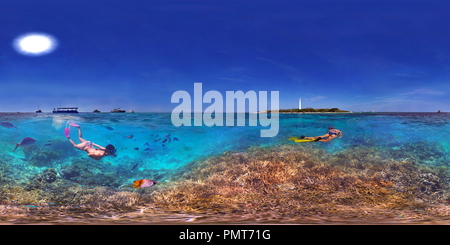 360 degree panoramic view of MaryD Snorkeling at Amedee Island