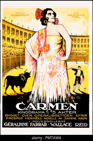 Carmen Carmen 1915 Cecil B DeMille Geraldine Farrar Stock Photo ...