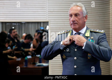 Giorgio Toschi general commander of Finance Guard, Franco Gabrielli ...